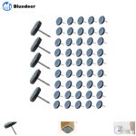 50 pi�ces patin chaise teflon � clouer 19mm ronde patins de meubles en teflon patin de chaise avec clou ...