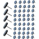 50 pi�ces patins pour chaises teflon patin de protection ronde avec clou patins de meubles pour carrelage ...