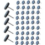 50 pi�ces patins pour chaises teflon patin de protection ronde avec clou patins de meubles pour carrelage ...