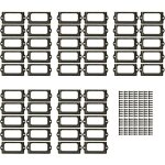 [jamais utilis�]50 pi�ces porte etiquettes cadre, porte - �tiquettes en m�tal, porte - �tiquettes pour ...