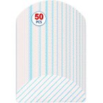 (50 pi�ces) tampons de vadrouille jetables pour ecovacs deebot ozmo t8 / t8 + / t8 aivi / t9 / t9 max ...