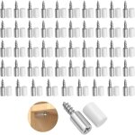 50 pi�ces taquet etagere, support d'�tag�re � vis autotaraudeuses 7. 5 mm avec manchon antid�rapant, ...