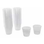 Paris prix - lot de 50 verrines en plastique rutilisable 'basic' 30ml transparent