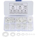 500 pices rondelle plate en nylon, rondelle plate isole joint rond joint d'tanchit kit d'assortiment ...
