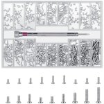 500 vis pour ordinateur portable, micro - vis m1. 2 / m1. 4 / m2 pour appareils �lectroniques, vis de ...