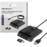 50634 lecteur de carte � puce intelligent smart id scr - 0634 usb type - c - qoltec