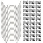 50pcs clips de vitrage pour serre 25 clips z et w en acier inoxydable fixation pour verre de serre r�sistant ...