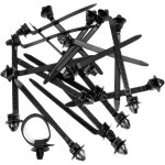 50pcs nylon attache de attache de cble clips mtier de voiture tuyau pince de fixation sangle zip