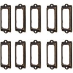 50pcs porte - �tiquette 60 x 17 mm m�tal bronze vintage porte - �tiquette porte - cartes biblioth�que ...