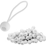 50x tendeurs, lot d'lastiques, crochets lastiques avec boule en plastique, lastiques de tente pour ...
