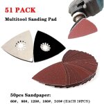 51 pi�ces accessoires de tampon de pon�age multi - outils pour tampon de fixation triangulaire universel ...