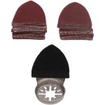 51 pi�ces de papier abrasif oscillant et de tampons de pon�age kit outils � crochet et boucle triangulaires ...