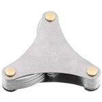 (52 pices) jauge de pas de vis en acier inoxydable, jauge de filetage 60 et 55 degrs, outil de mesure ...