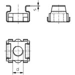 521823 �crou � cage m5 acier 10 pc(s) - toolcraft