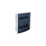 5250pfhgw tableau lectrique encastrable sur placo 28 modules - porte vitre - 438x362x102mm
