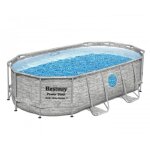 56714 piscine hors sol ovale power steel avec hublot swim vista 427x250x100cm pompe filtre a' cartouche ...