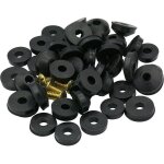 58 pi�ces kit de rondelles robinet, 28pcs joints plats caoutchouc pour robinets 24pcs rondelles conique ...