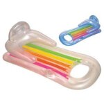 58802eu matelas gonflable fauteuil king cool en pvc 160x85 cm coussin de dossier et accoudoirs inte'gre's ...