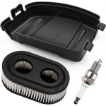 594106 couvercle de filtre � air, bougie d'allumage f6tc, filtre � air tondeuse, compatible avec briggs ...
