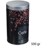 5five simply smart - boite � caf� 'black edition' en m�tal � relief - noir - d 10, 8 x h 18, 8 cm - livraison ...