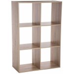 5five simply smart - bibliothèque modulable avec 6 étagères en bois naturel, dimensions 100 cm de largeur, ... 5five simply smart - bibliothèque modulable avec 6 étagères en bois naturel, dimensions 100 cm de largeur, ...