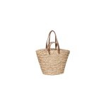 5five simply smart - panier de shopping en osier tress� beige avec double anse, dimensions l 53 x p 20 ...