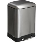 5five simply smart - poubelle  pdale mtal 6l ariane inox - 5five