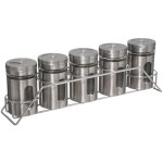 5five simply smart - rack  pices en inox support pour 5 pots  pices