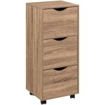 5five simply smart - tour 3 portes  roulettes effet bois - 5five