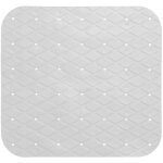 5five simply smart - tapis de douche antid�rapant blanc 50x50 cm