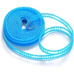 5m fil � linge extensible ext�rieur camping antiderapante portable nylon corde � linge voyage, coupe ...