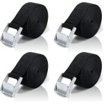 5m sangle d'arrimage, 4 pièces sangle à cliquet avec boucle de serrage en alliage de zinc pour fixation ... 5m sangle d'arrimage, 4 pièces sangle à cliquet avec boucle de serrage en alliage de zinc pour fixation ...