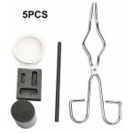 5pcs resistant a la chaleur coulee de lingotiere outil smelting or argent fournaise kit scrap bijoux ...