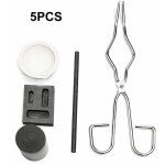 5pcs resistant a la chaleur coulee de lingotiere outil smelting or argent fournaise kit scrap bijoux ...