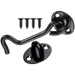 5pcs crochets et ?illets en acier inoxydable, crochet porte loquet porte crochet cabine robustes serrure ...