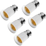 5pcs e27 vers b22 adaptateur de douille, support lampe � led convertisseur de base ampoule douille adaptateur ...