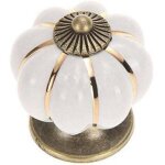 5pcs potiron poign�e bouton armoire meubles bouton poign�e porte meubles boutons c�ramique porcelaine ...