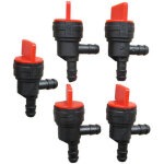 5pcs tondeuse � gazon 1 / 4  vanne de carburant � 90 degr�s raccord d'arr�t d'essence - kzq
