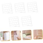 5pi�ces s�parateurs �tag�res plastique organiseurs sans per�age pour placards et �tag�res diviseurs ajustables ...