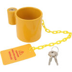 5th wheel king pin brown anti rust hourde duty en acier rougeur avec une �tiquette de prudence jaune ...