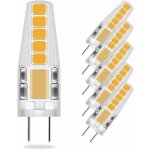 5x ampoules led g4 blanc chaud 3000k 3w �quivalent 23w halog�ne 12v ac dc 36mm x 9mm
