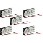 Vhbw - 5x batterie compatible avec jbl t110bt, e25bt casque audio, couteurs sans fil (140mah, 3, 7v, ...