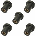 5x �crou caoutchouc filetage m5 silent bloc voiture moto carenage pare brise