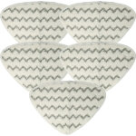 5x housses de rechange remplacement pour pour nettoyeur � vapeur, balai vapeur - microfibre, gris / blanc ...