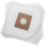 5x sacs remplacement pour hoover h75, 35601663 pour aspirateur - 27cm x 26, 5cm blanc - vhbw