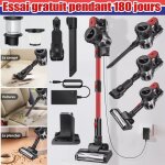 Dayplus - 6 en 1 aspirateur sans fil pet cheveux bâton à main aspiration forte réglable Dayplus - 6 en 1 aspirateur sans fil pet cheveux bâton à main aspiration forte réglable