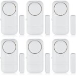 6 alarmes de porte sans fil, 120 db, capteur d'alarme antivol avec contact magn�tique, syst�me d'alarme ...