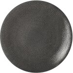 6 assiette plate 27 cm grise - stone - medard de noblat