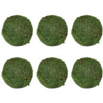6 boules de mousse verte 10cm pour vase, d�coration de no�l, mariage, jardin et f�te