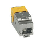 Lot de 6 connecteurs rj45 haute densit catgorie6a stp lcs pour panneau de brassage droit et en angle ...